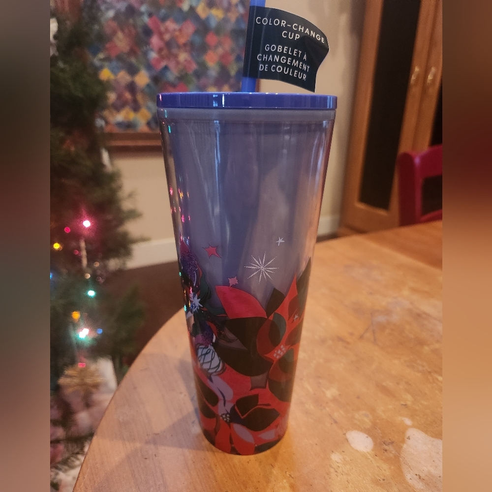 Starbucks Venti Tumbler 2023 Color Changing Poinsettia